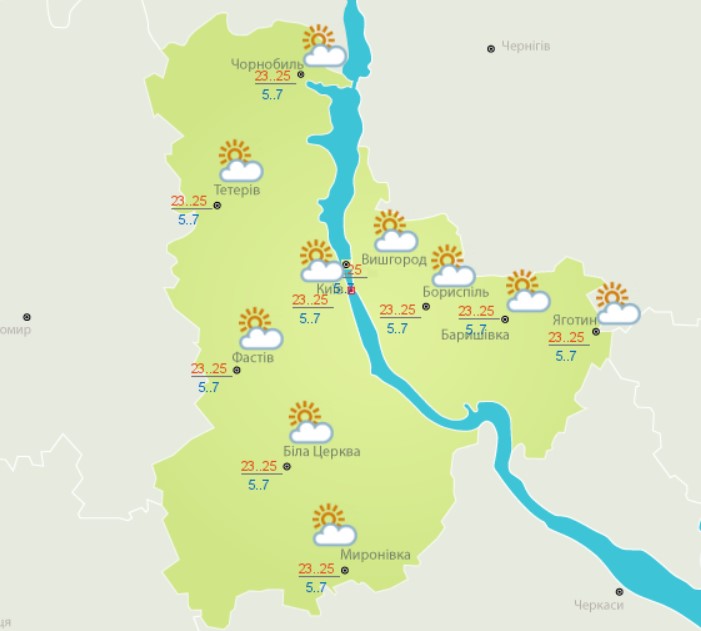 Солнечно и до +26 градусов: прогноз погоды на сегодня