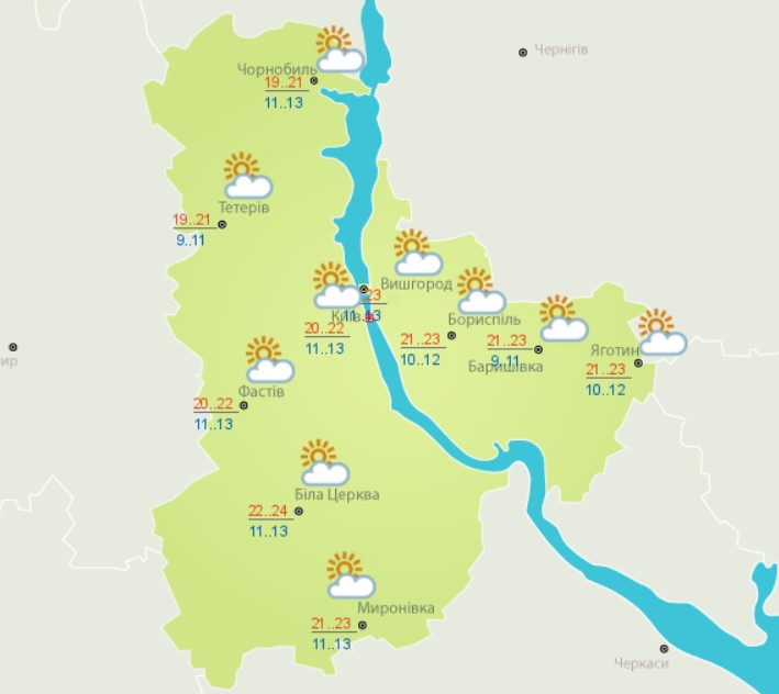 До +24 тепла і зливи на заході: прогноз погоди на сьогодні