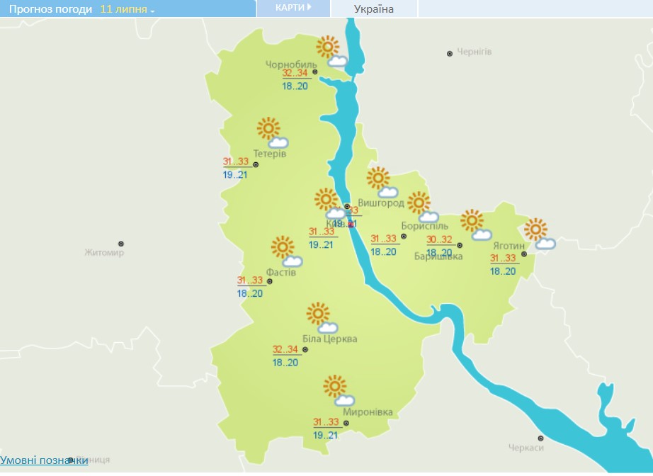 В Україні не відступає спека, а на заході - дощі: якою сьогодні буде погода 