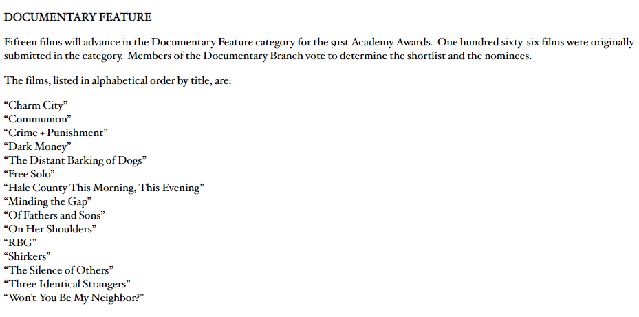 Оскар 2019: короткометражка о Донбассе попала в шорт-лист кинопремии
