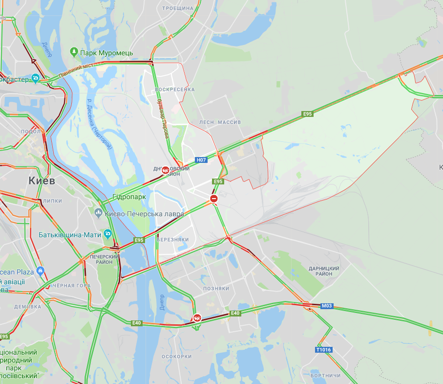 Киев сковали пробки