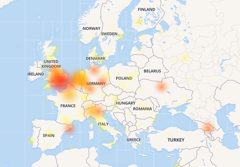 В Facebook произошел сбой
