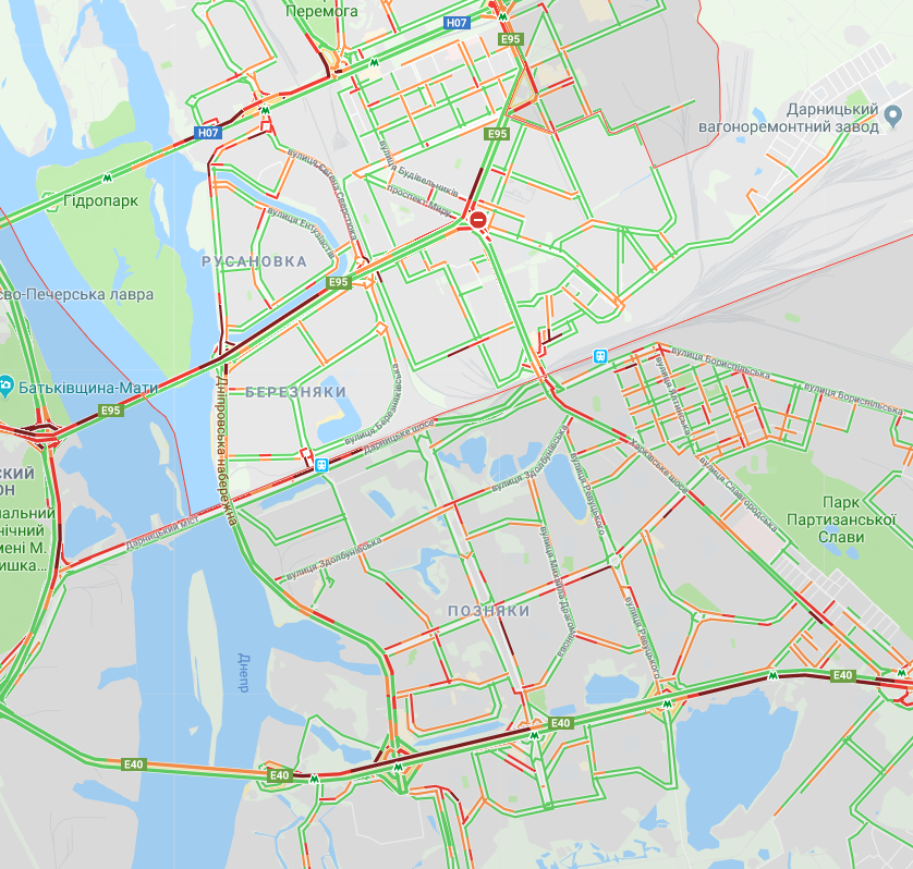 Киев сковали пробки