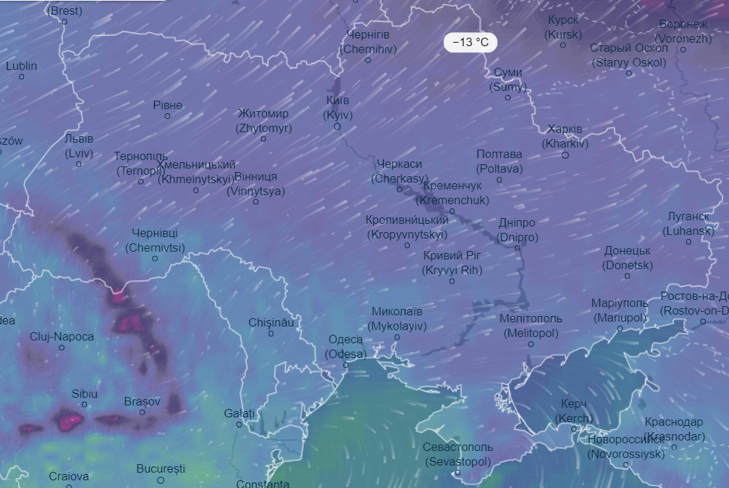 "Двухзначные морозы": украинцев предупредили про самый холодный день марта