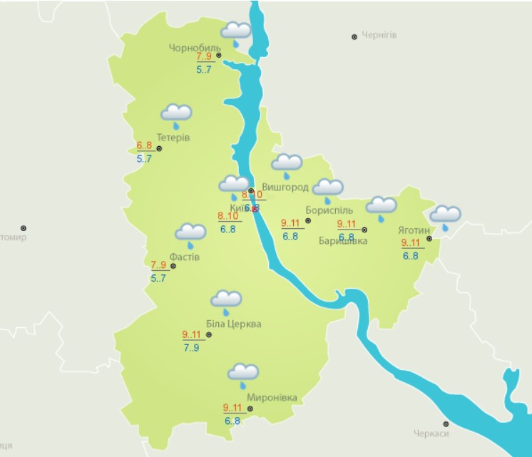 В Украину возвращаются дожди, но теплая погода сохранится