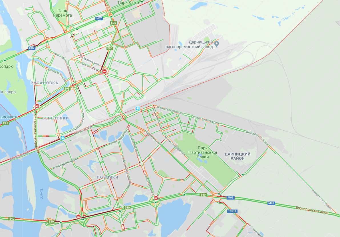 Київ скували пробки