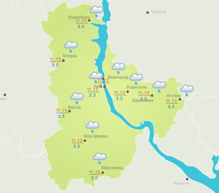 Дожди, грозы и до +15 тепла: прогноз погоды на сегодня