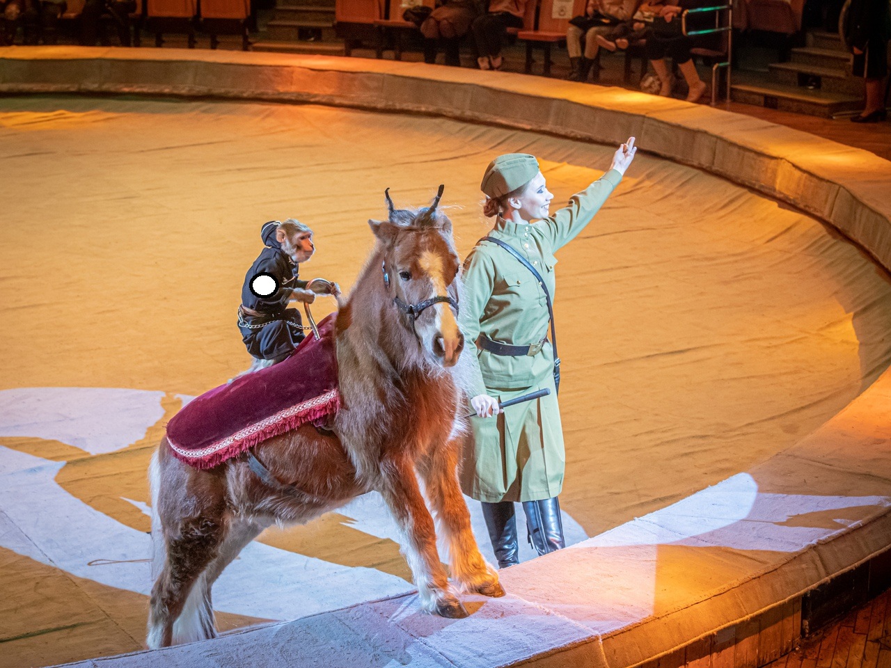 В российском цирке детям показали, как красноармейцы гоняют "животных-нацистов"