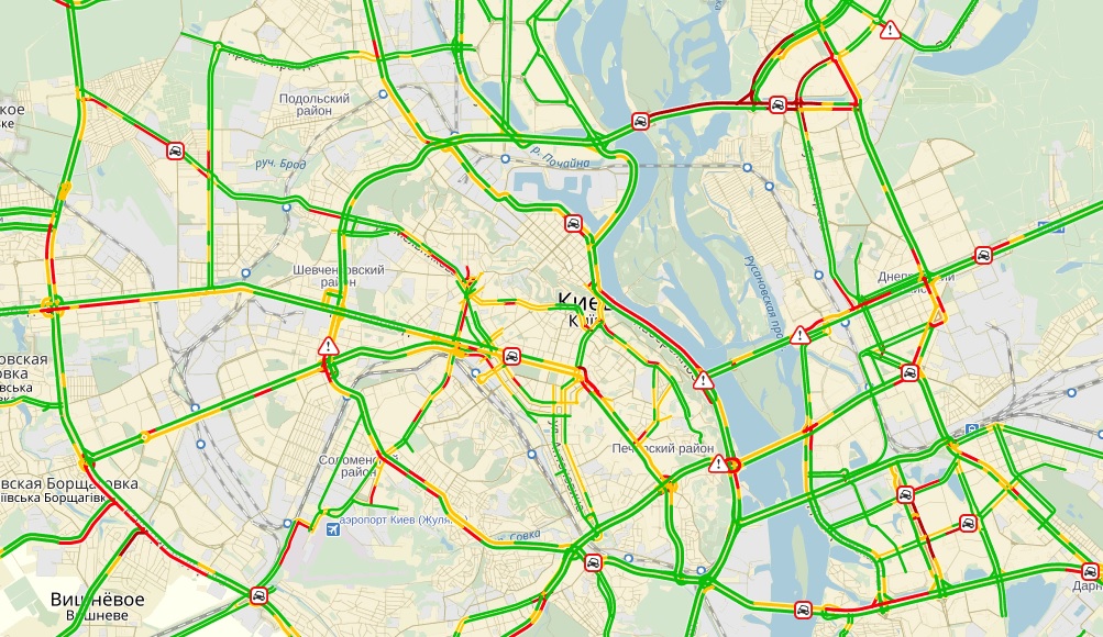 пробки, київ