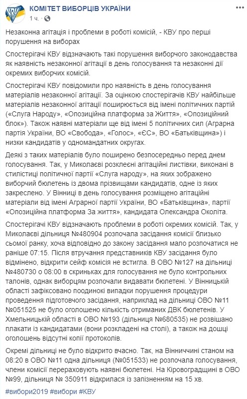 Вибори в Раду: як пройшло голосування