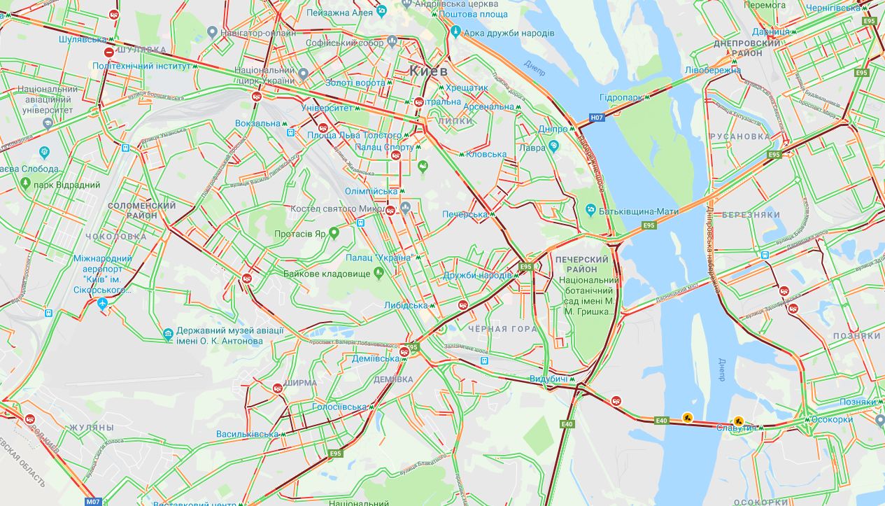 Киев второй день подряд накрывает ураган