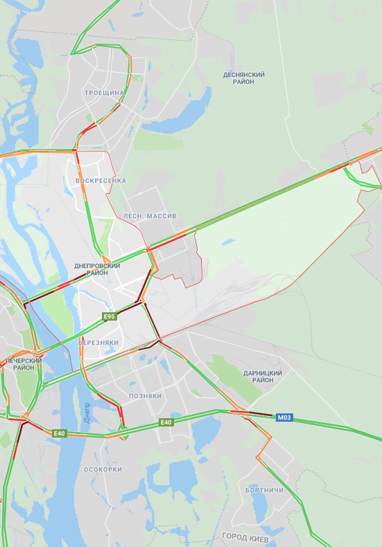 Київ скували пробки