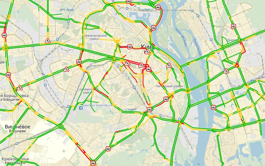 пробки, киев