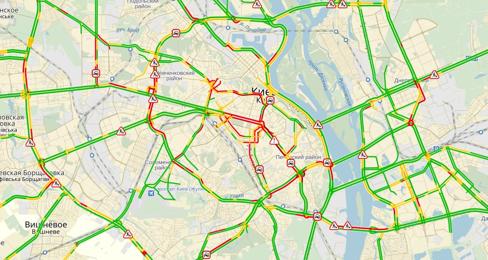 пробки, киев