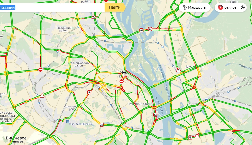 пробки, київ