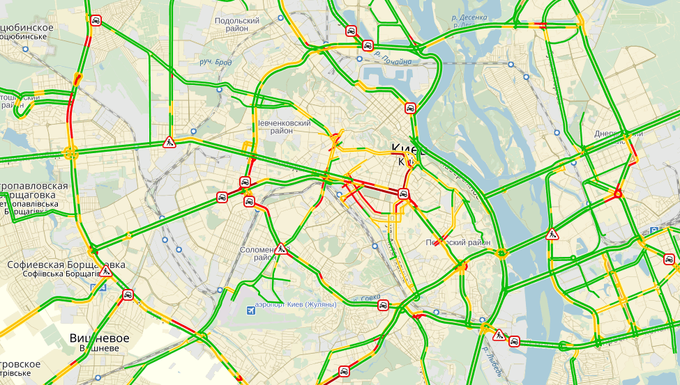 пробки, київ