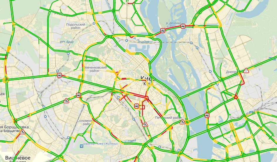 пробки, Київ