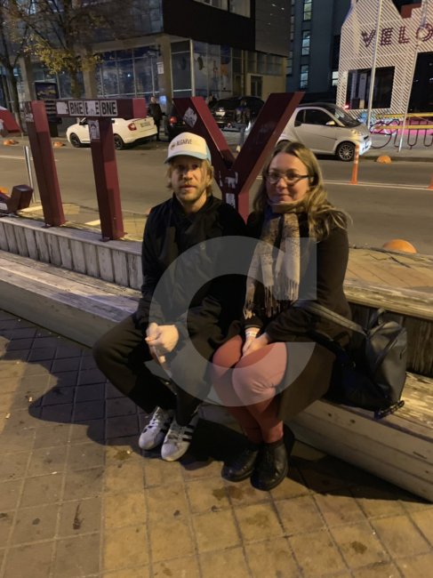 Ивана Дорна засняли в Киеве с маленьким сыном