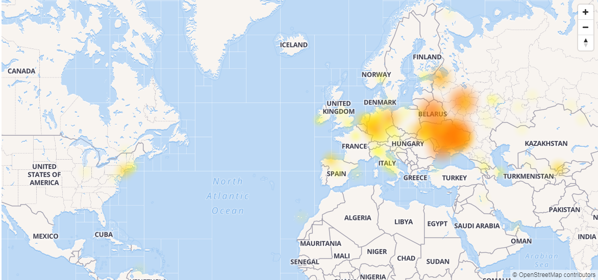 У роботі Telegram стався збій