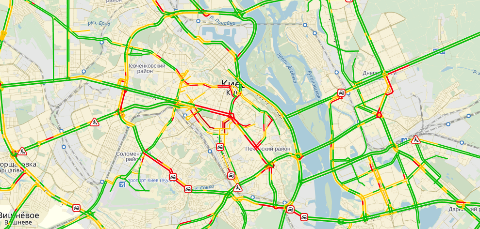 пробки, Київ