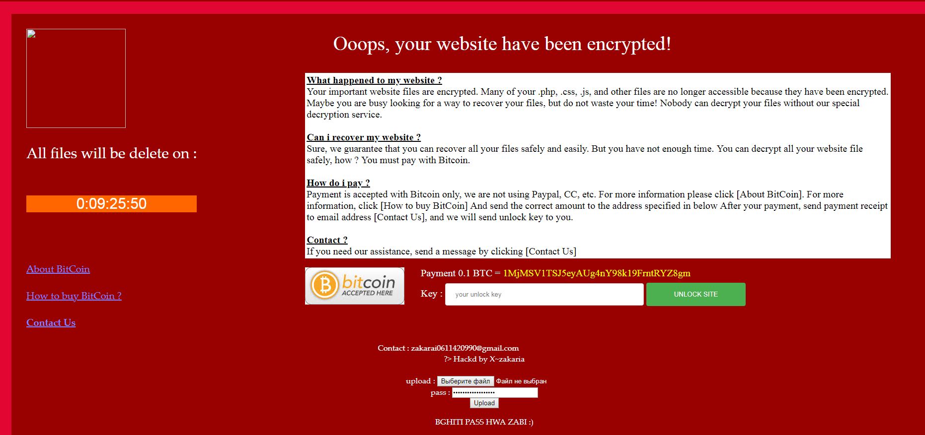 Хакеры взломали сайт Минэнергоугля и требуют 0,1 биткоина