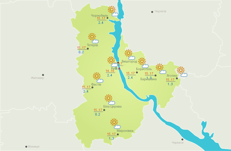 До +17 тепла вдень і незначні опади: прогноз погоди на сьогодні