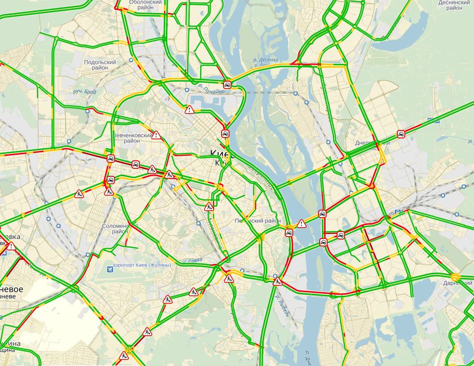пробки в Києві