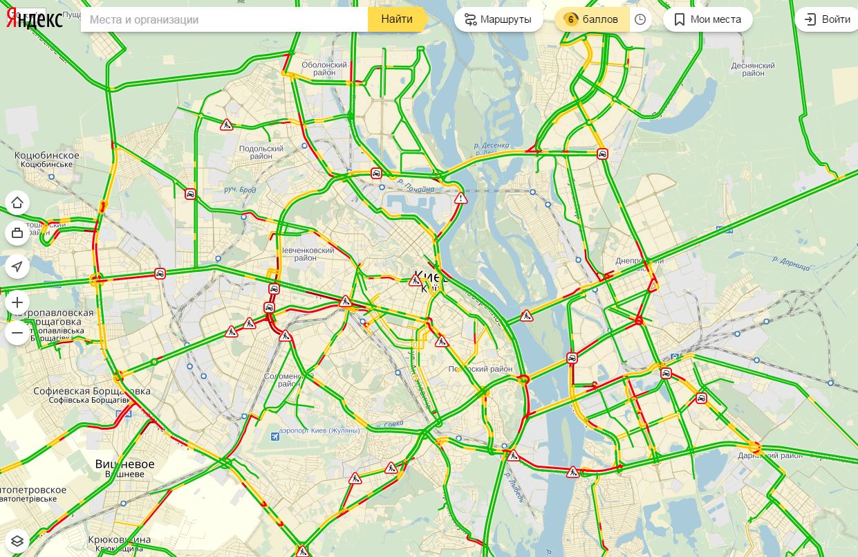 пробки в Києві