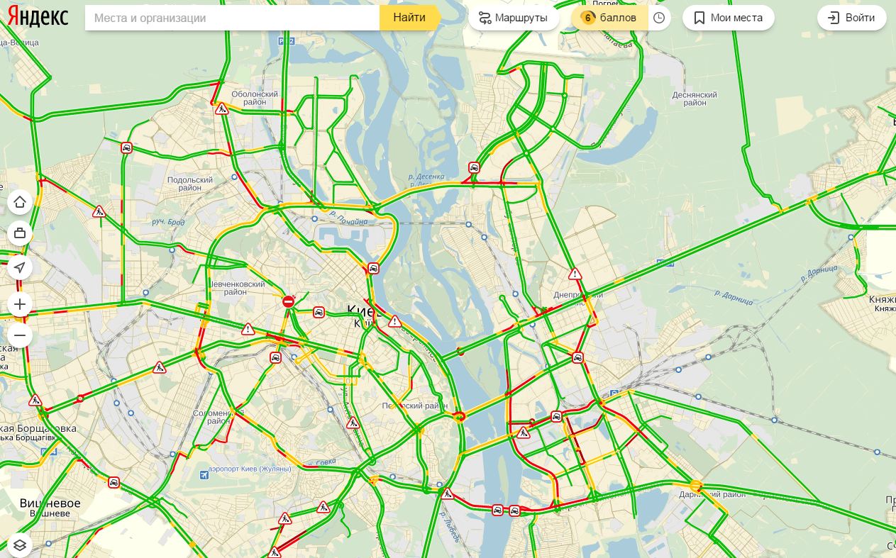пробки в Києві