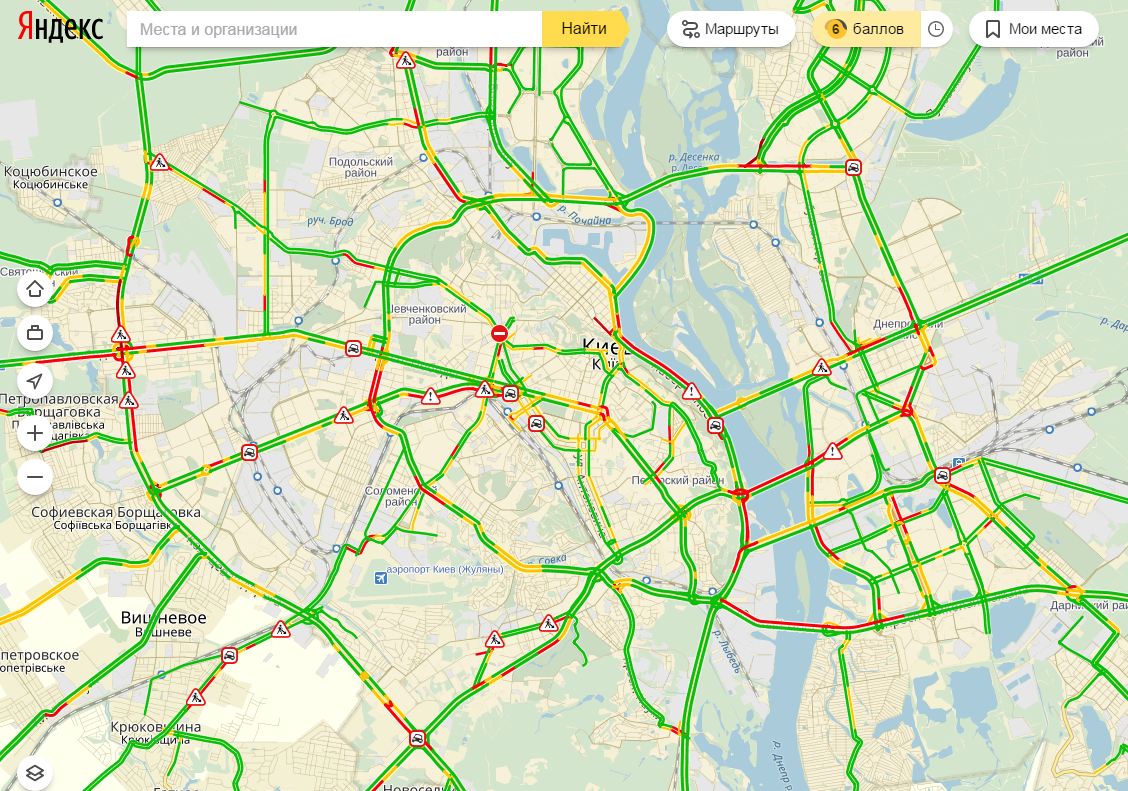 пробки в Києві