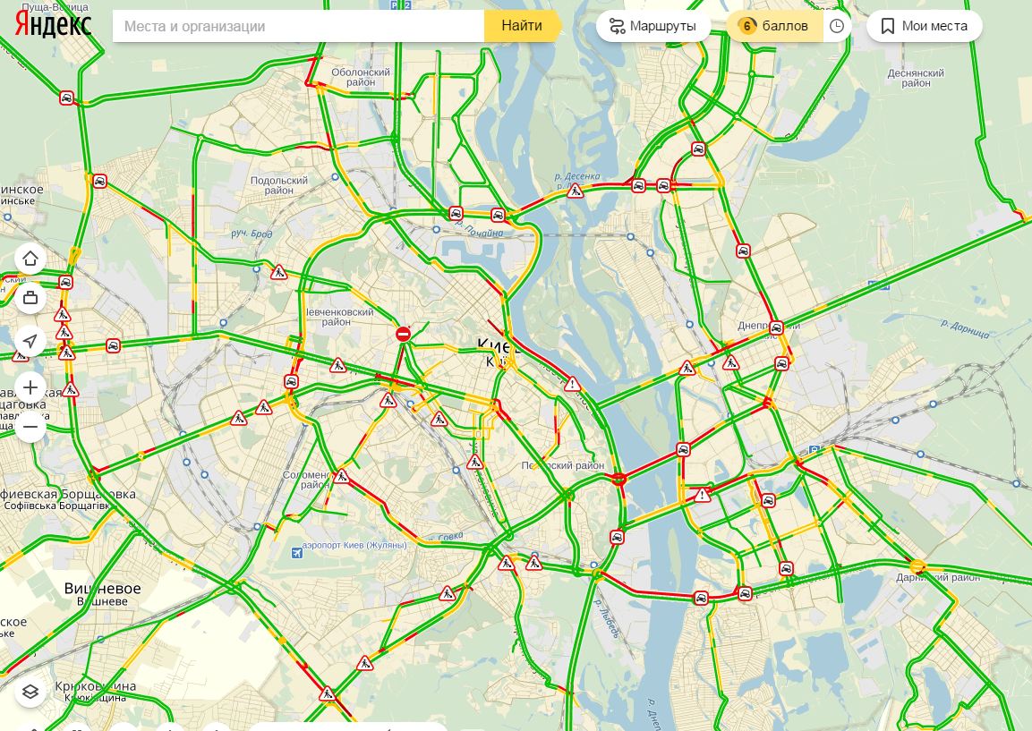 пробки в Киеве