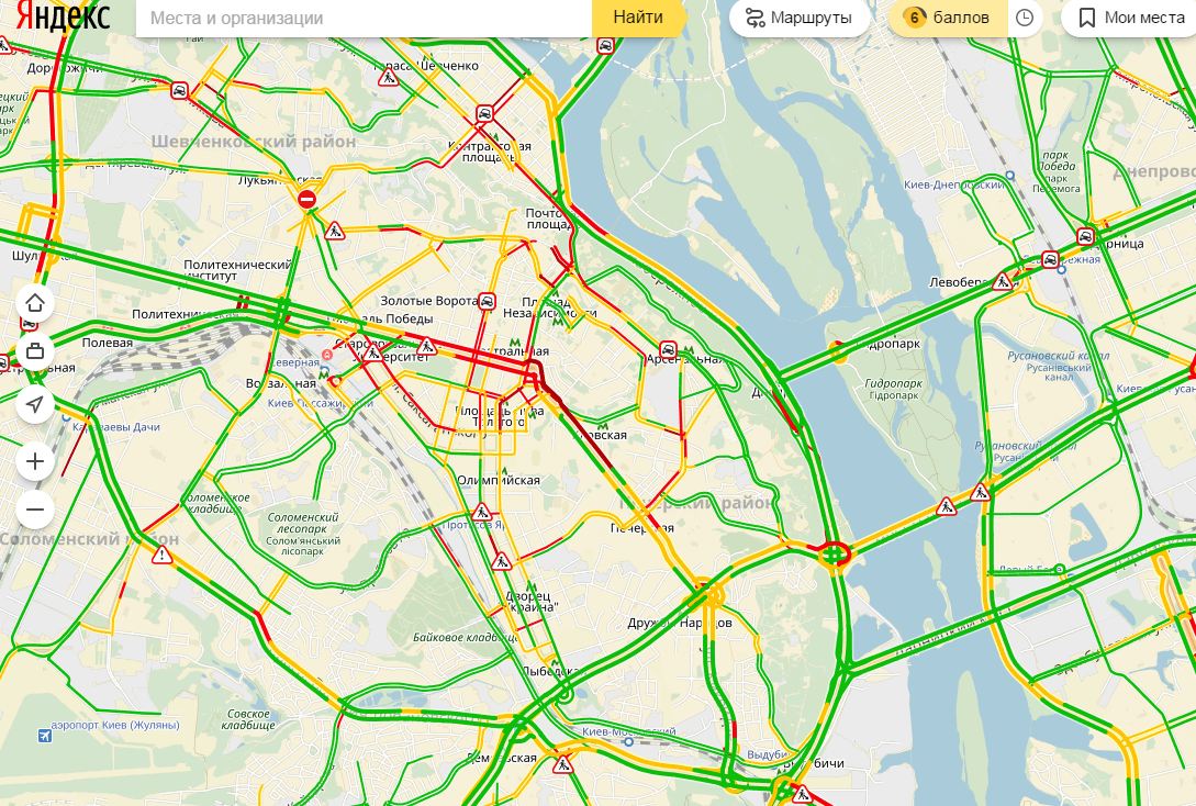 пробки в Києві