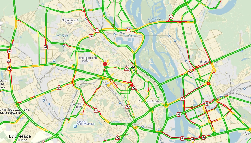 пробки, київ