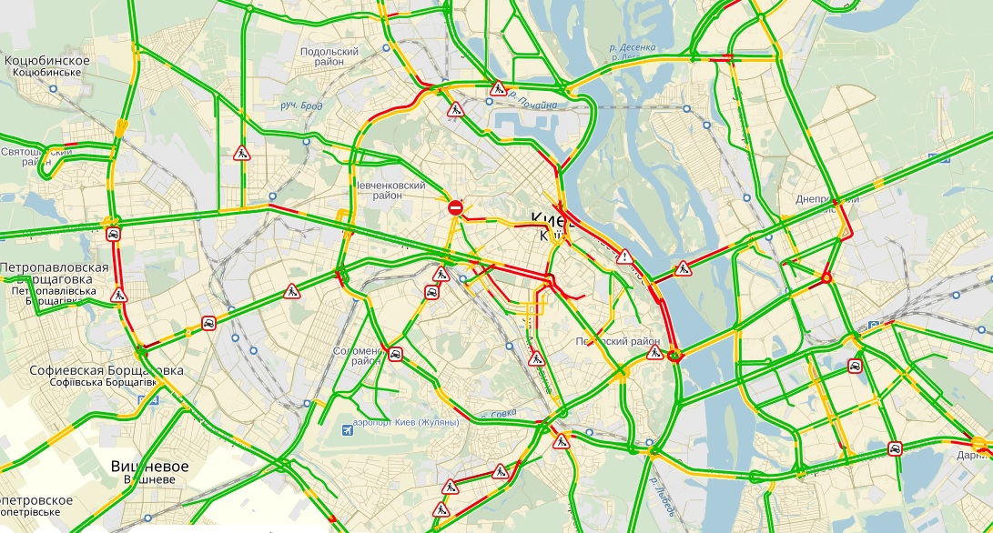 пробки, київ