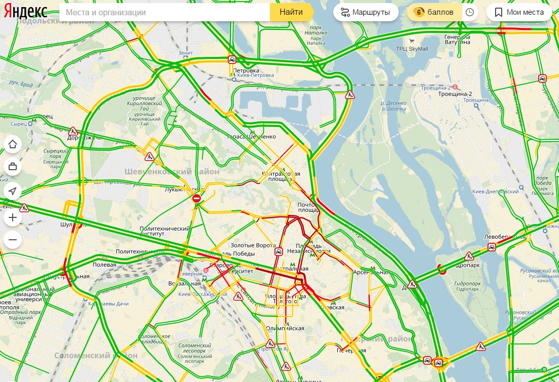 пробки в Києві