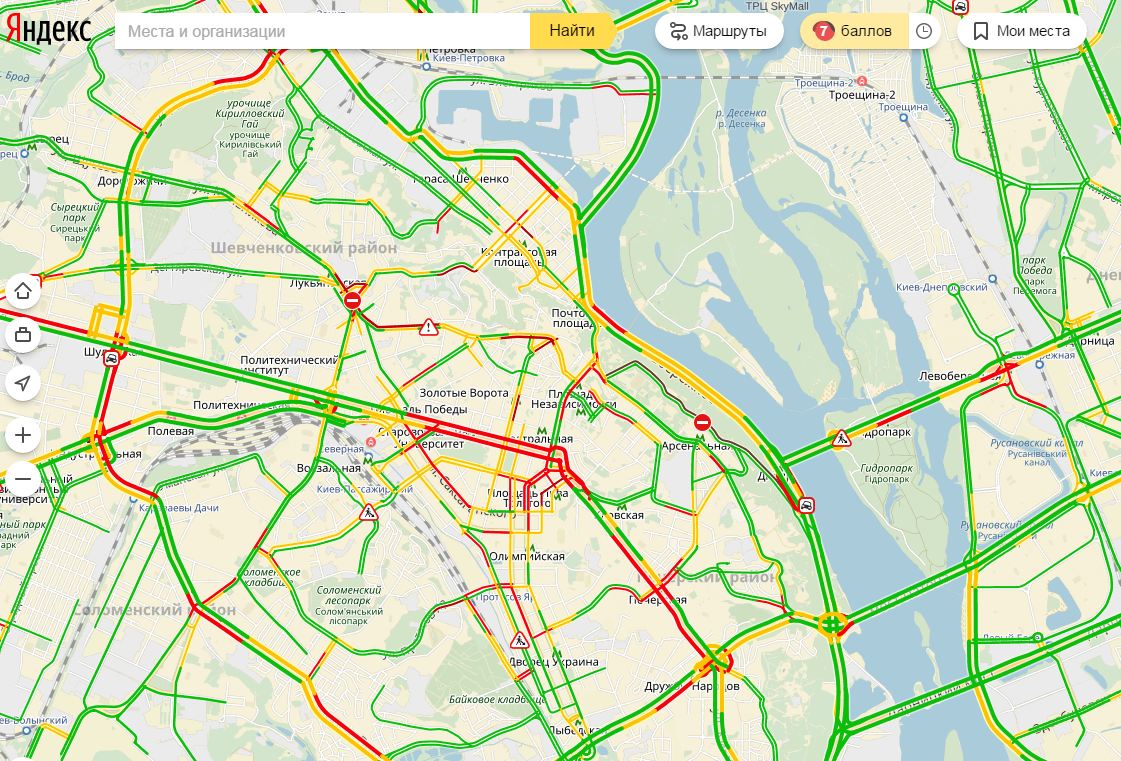 пробки в Києві