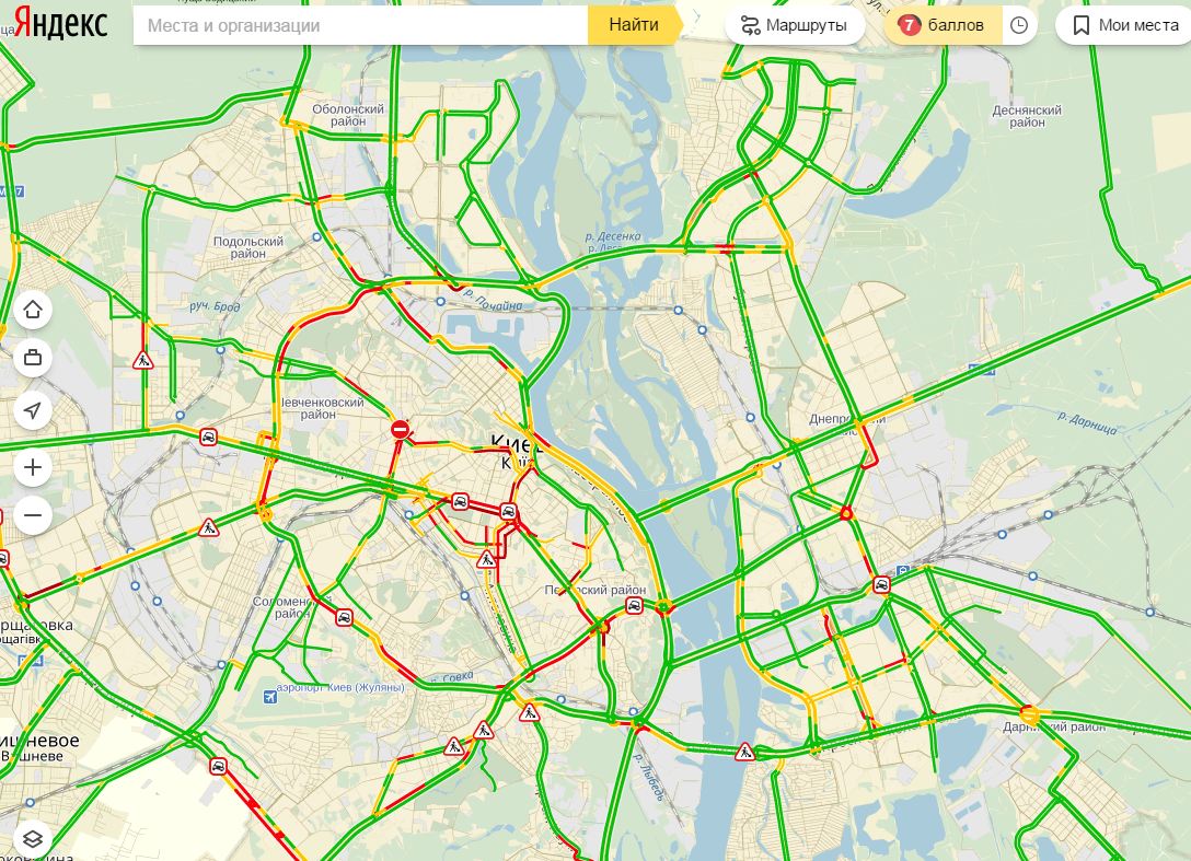 пробки в Києві