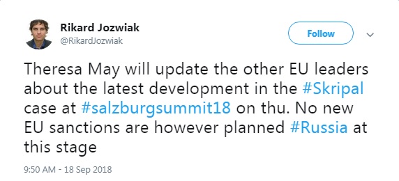 Мей на саміті ЄС розповість про останні дані у справі Скрипаля