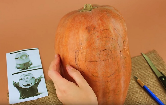 заготовка для тыквы-миньона