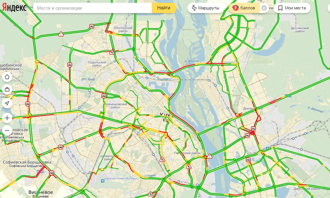 Пробки в Киеве