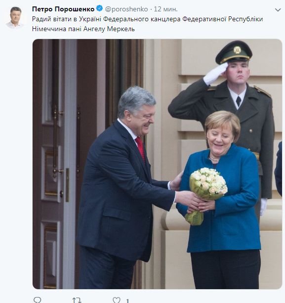 Порошенко и Меркель проводят встречу тет-а-тет