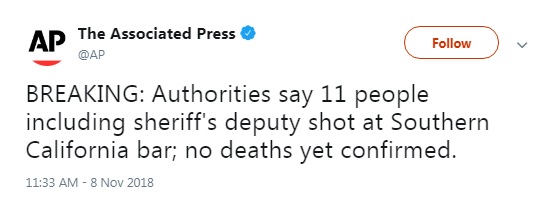 В результате стрельбы под Лос-Анджелесом ранены 11 человек