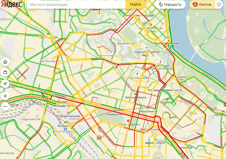 Пробки в Києві