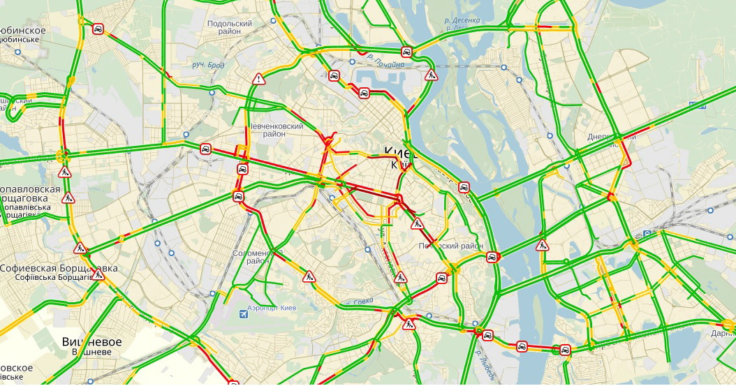 пробки, Київ