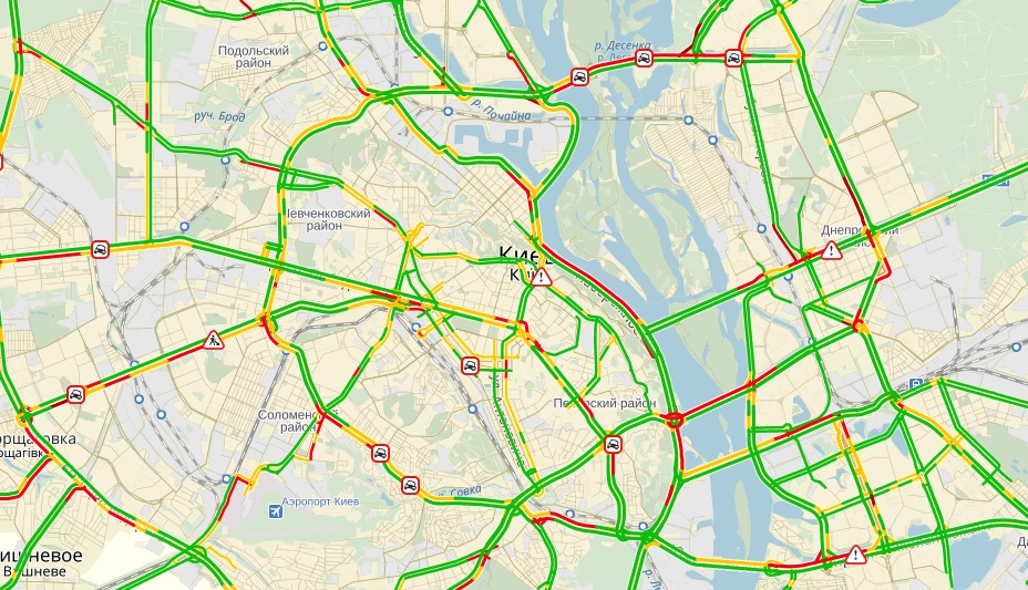 пробки, Київ