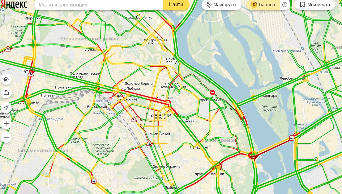 Пробки в Киеве