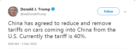 Китай согласился снизить пошлины на автомобили из США, - Трамп