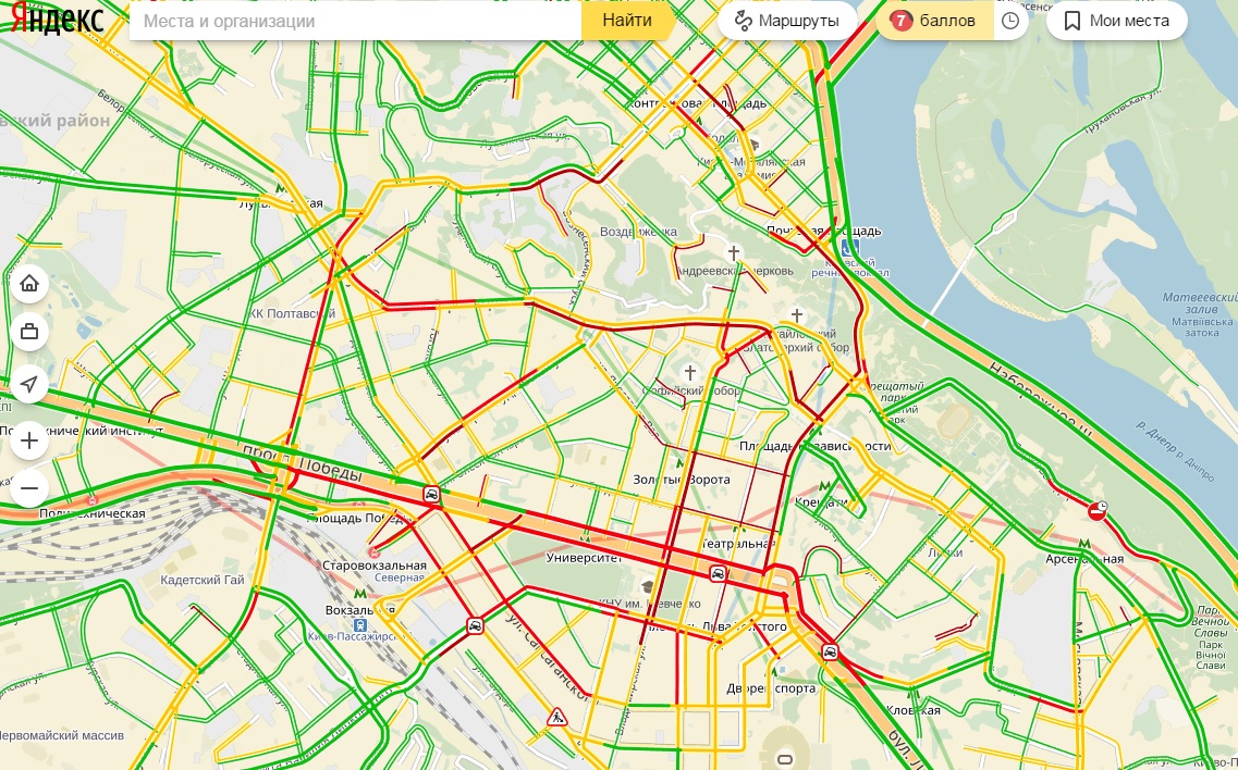 Пробки в Києві