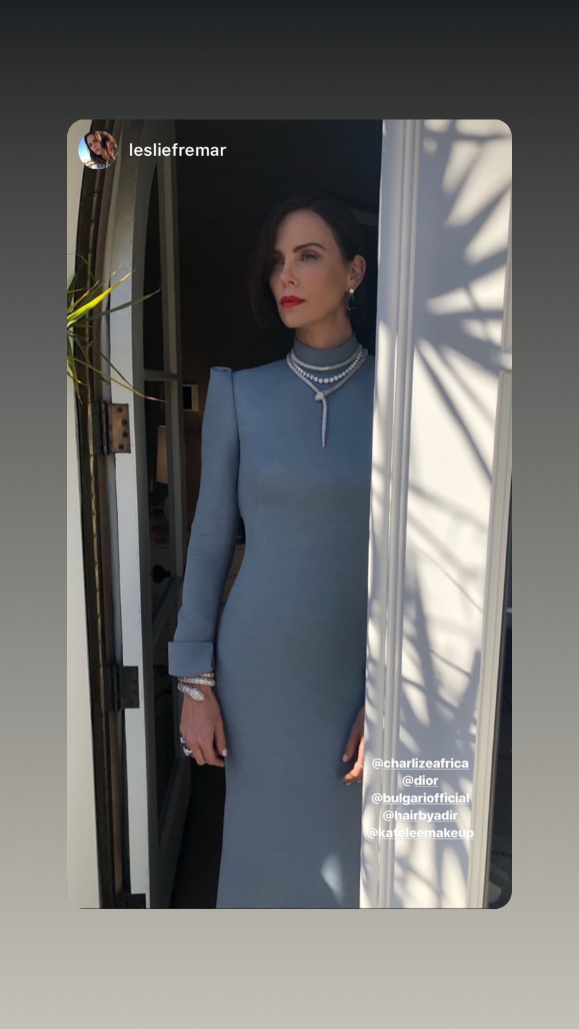 Шарлиз Терон в платье Dior