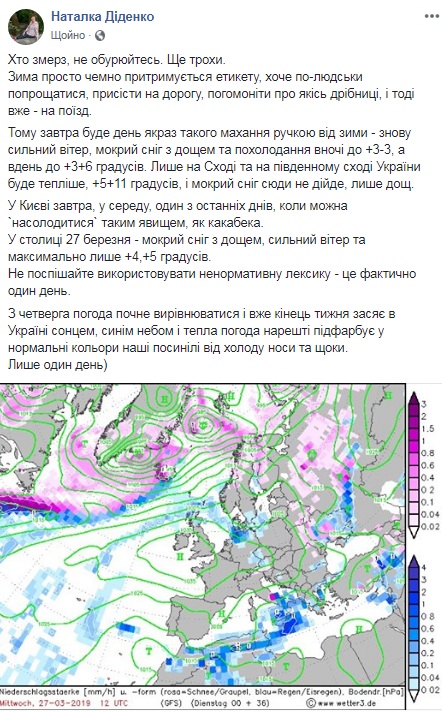 Синоптик предупредила о похолодании в Украине